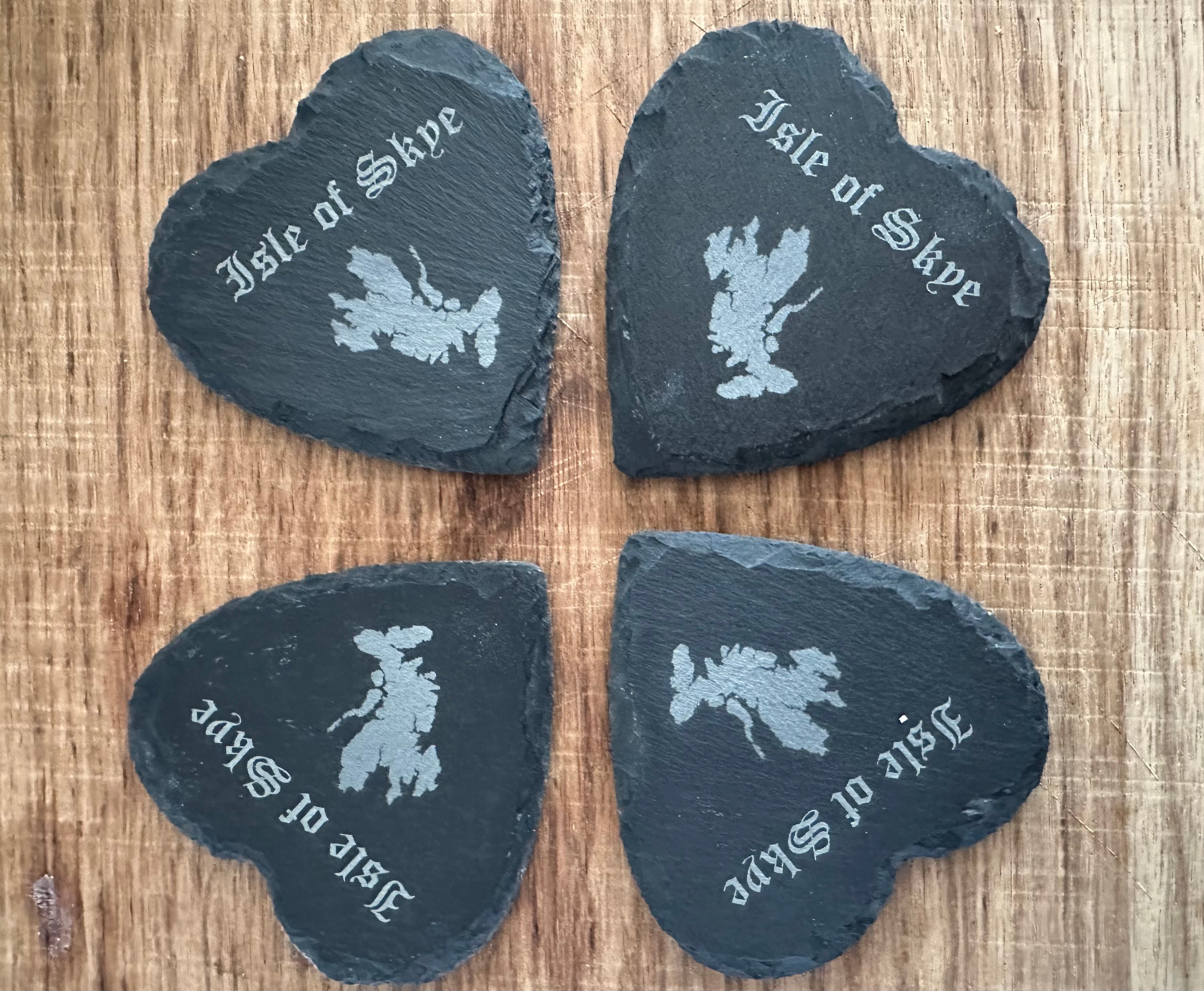 Isle of Skye Heart Coasters